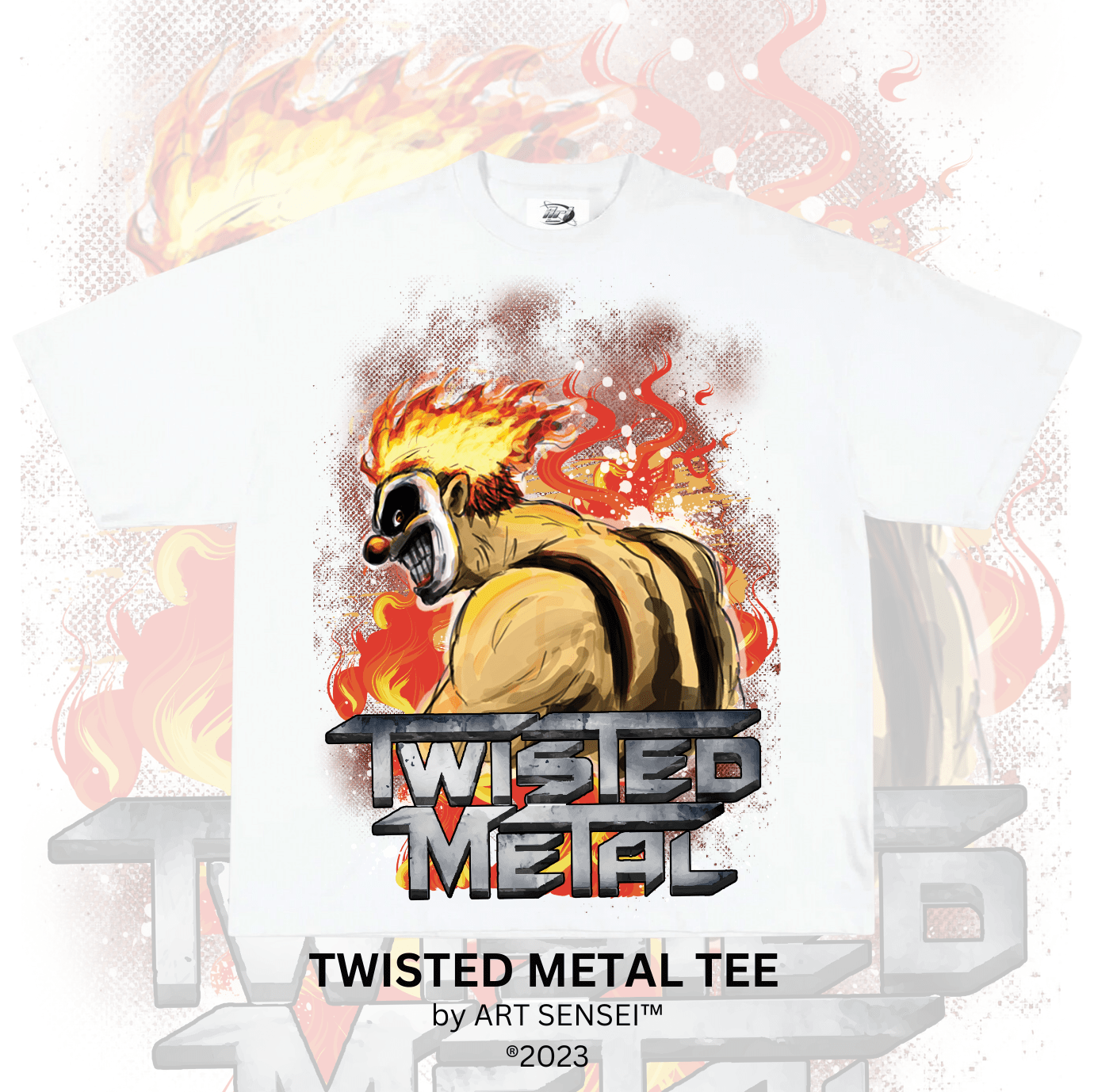 Art Sensei WHITE / S TWISTED METAL TEE