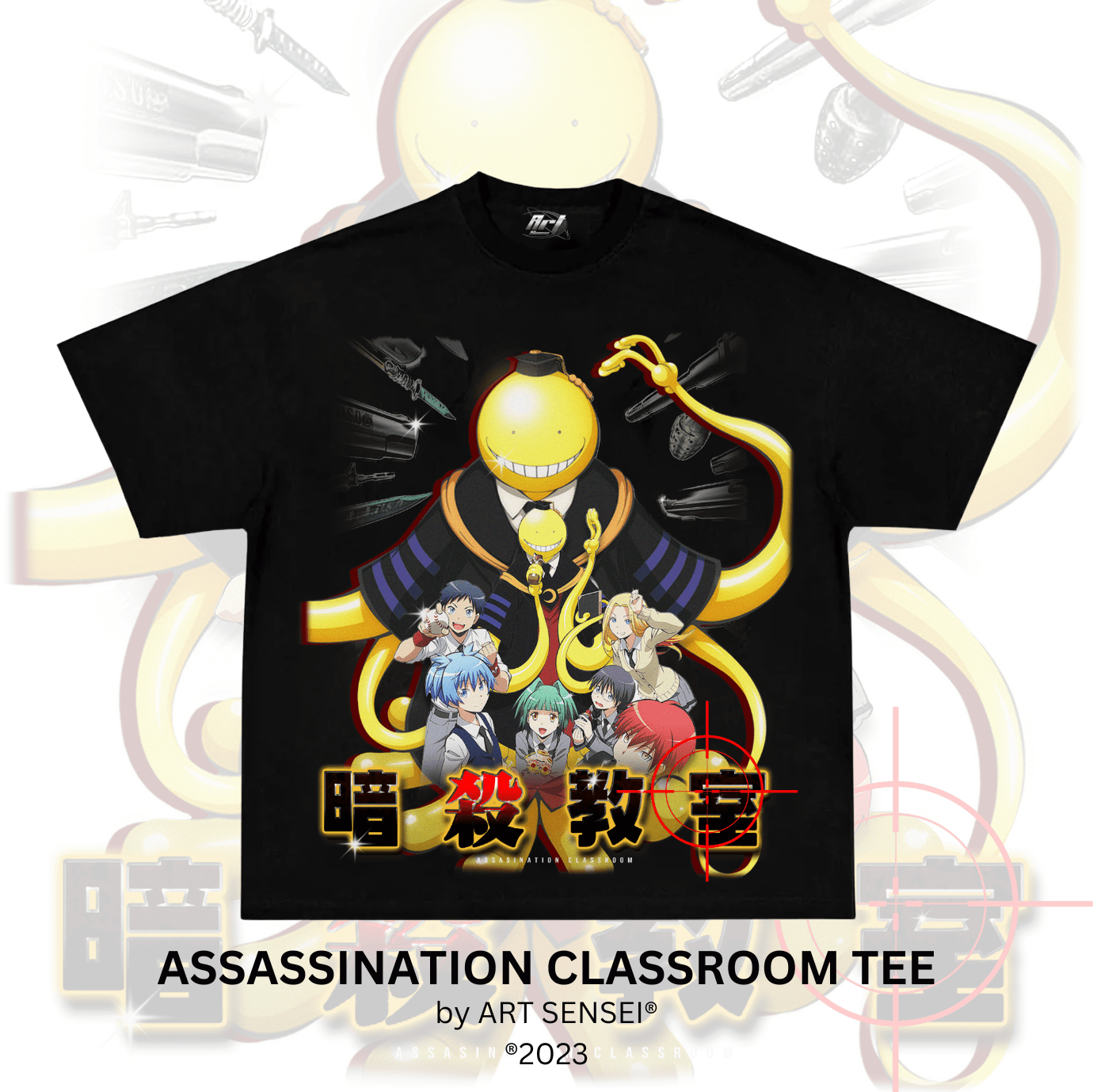 Art Sensei BLACK / S ASSASSINATION CLASSROOM TEE (B)