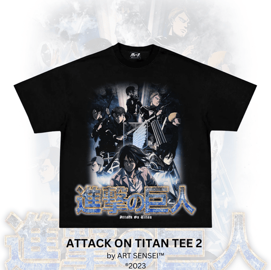 Art Sensei BLACK / S ATTACK ON TITAN TEE 2 (B)