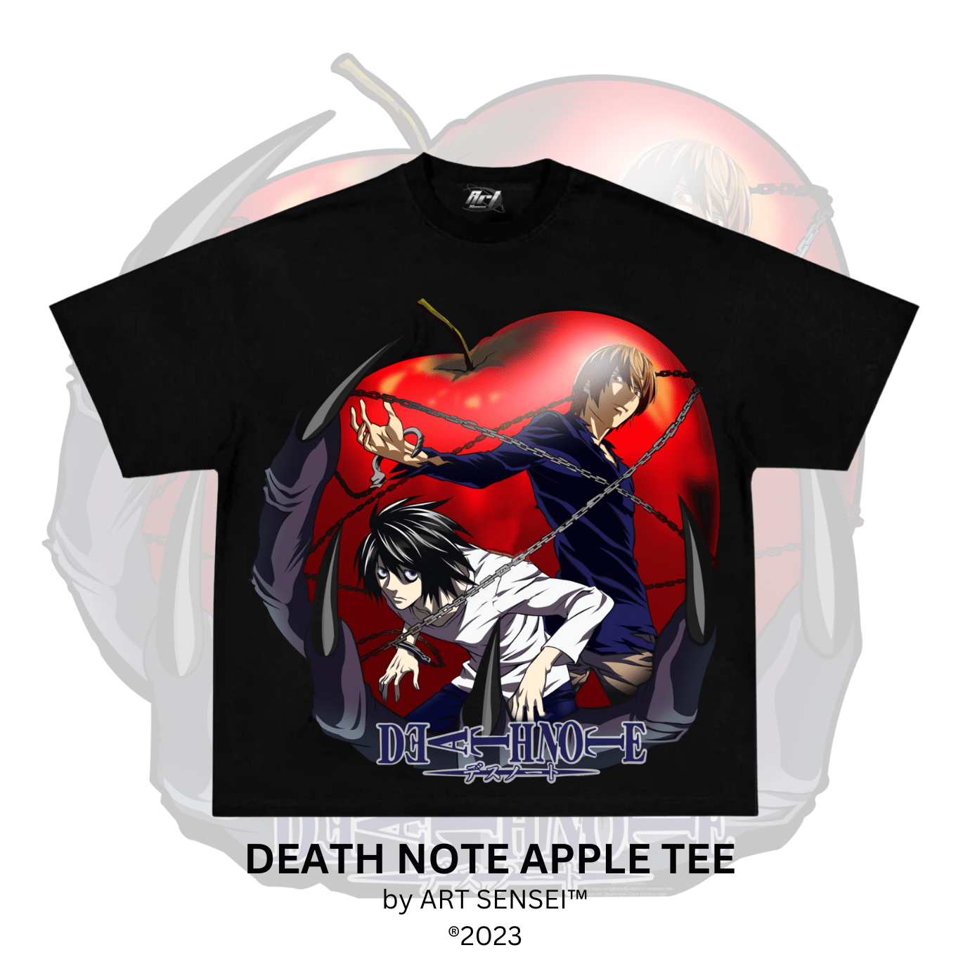 Art Sensei BLACK / S DEATH NOTE APPLE TEE (B)