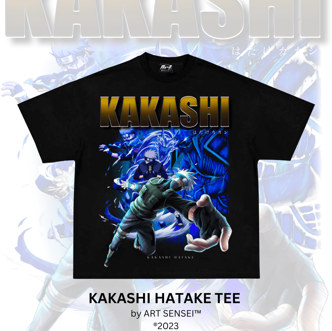 Art Sensei BLACK / S KAKASHI HATAKE TEE (B)