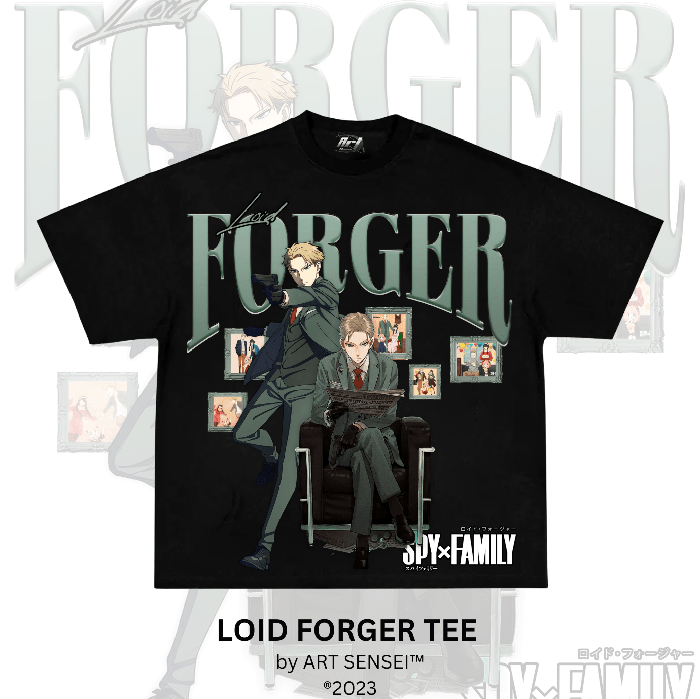 Art Sensei BLACK / S LOID FORGER TEE (B)