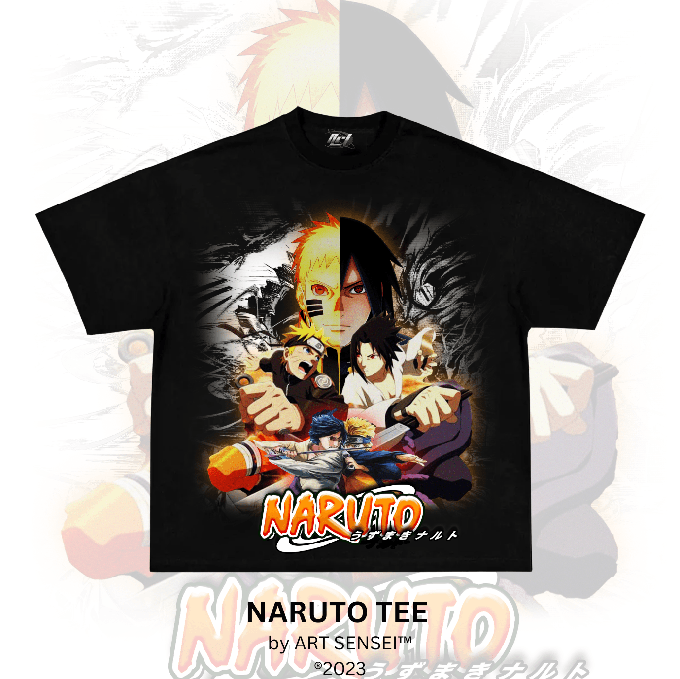 Art Sensei BLACK / S NARUTO TEE (P)