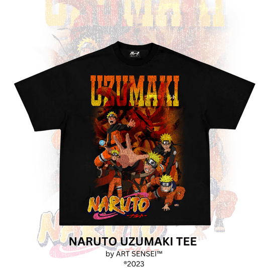 Art Sensei BLACK / S NARUTO UZUMAKI TEE (B)