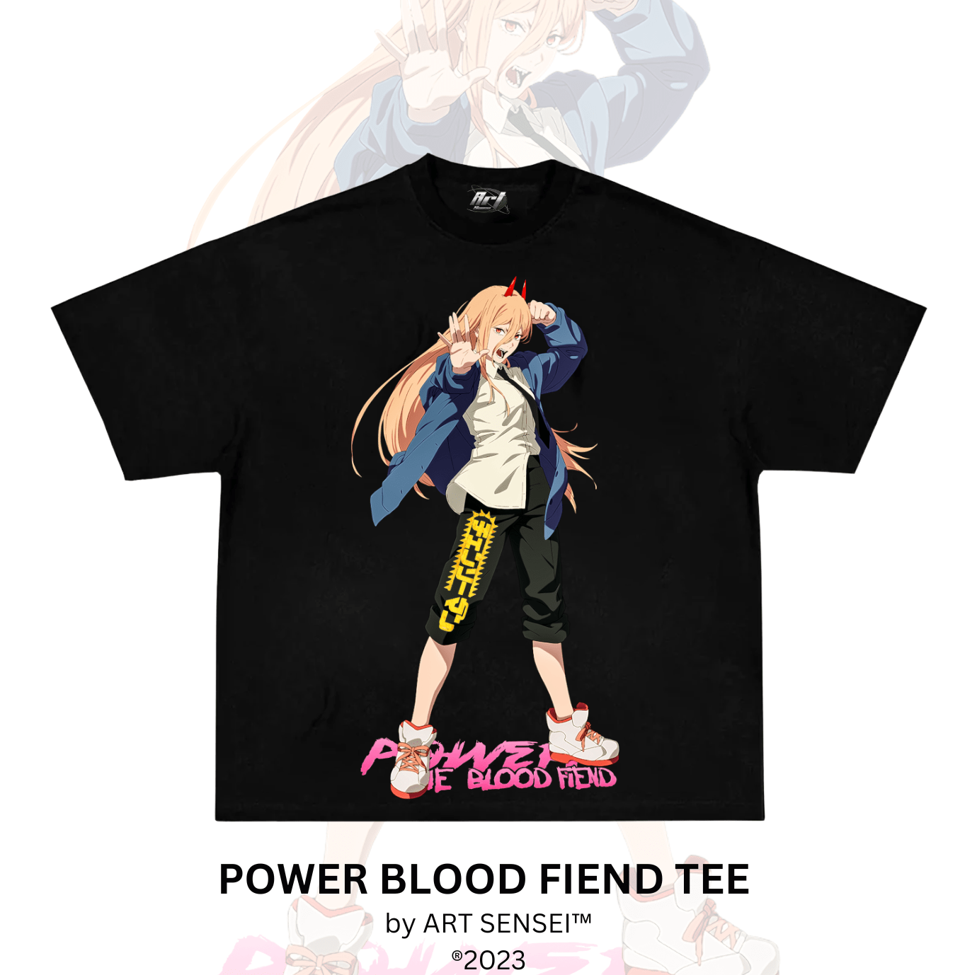 Art Sensei BLACK / S POWER BLOOD FIEND TEE (B)