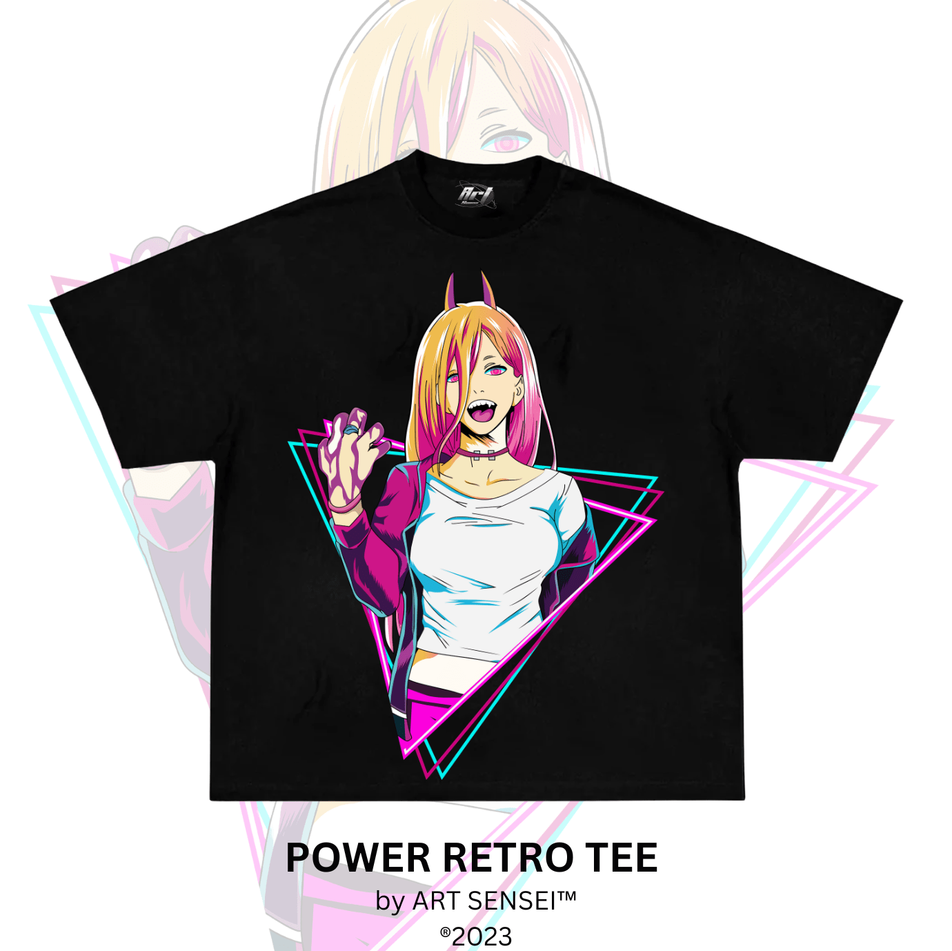 Art Sensei BLACK / S POWER RETRO TEE (B)