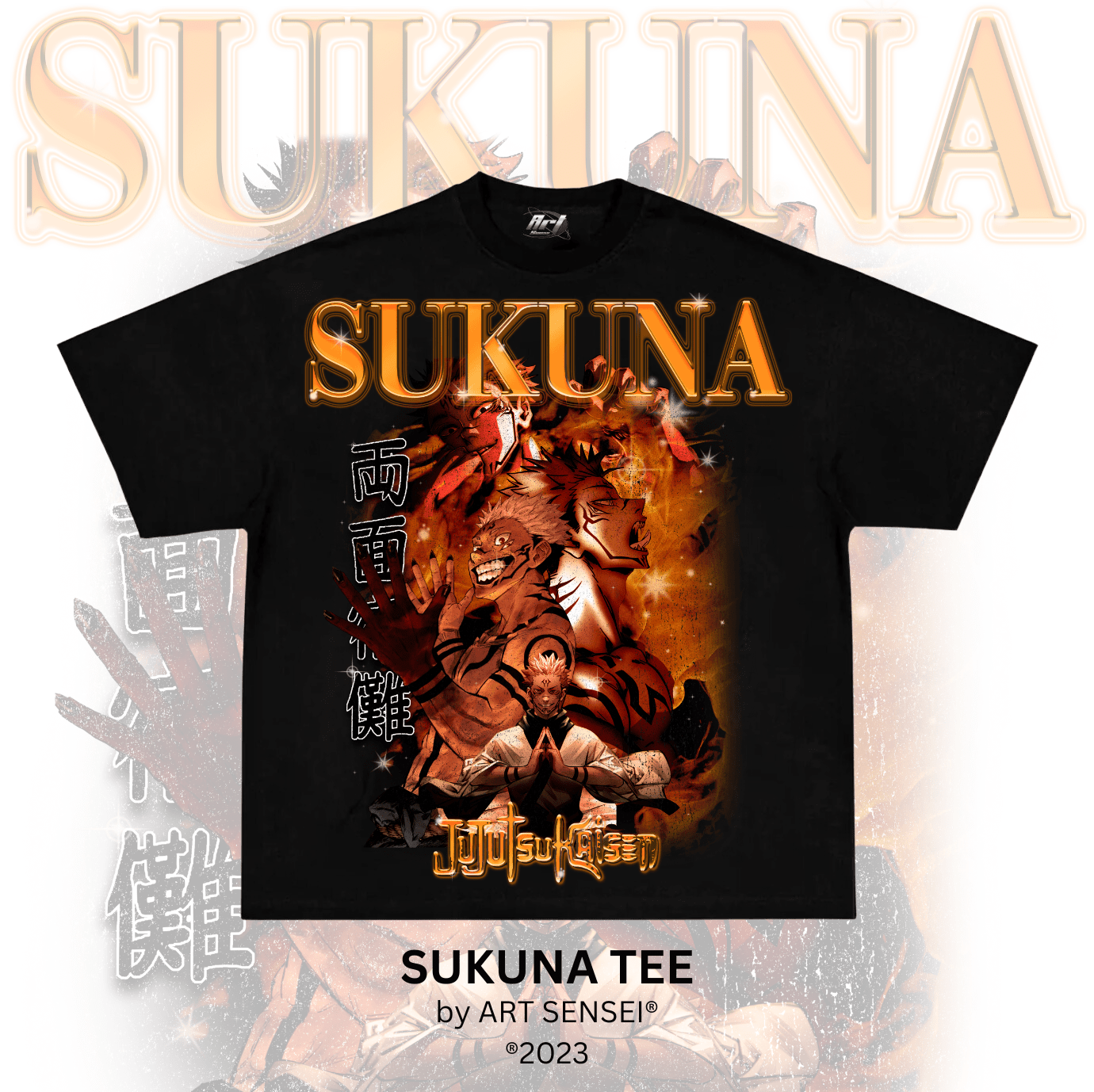 Art Sensei BLACK / S SUKUNA TEE (B)