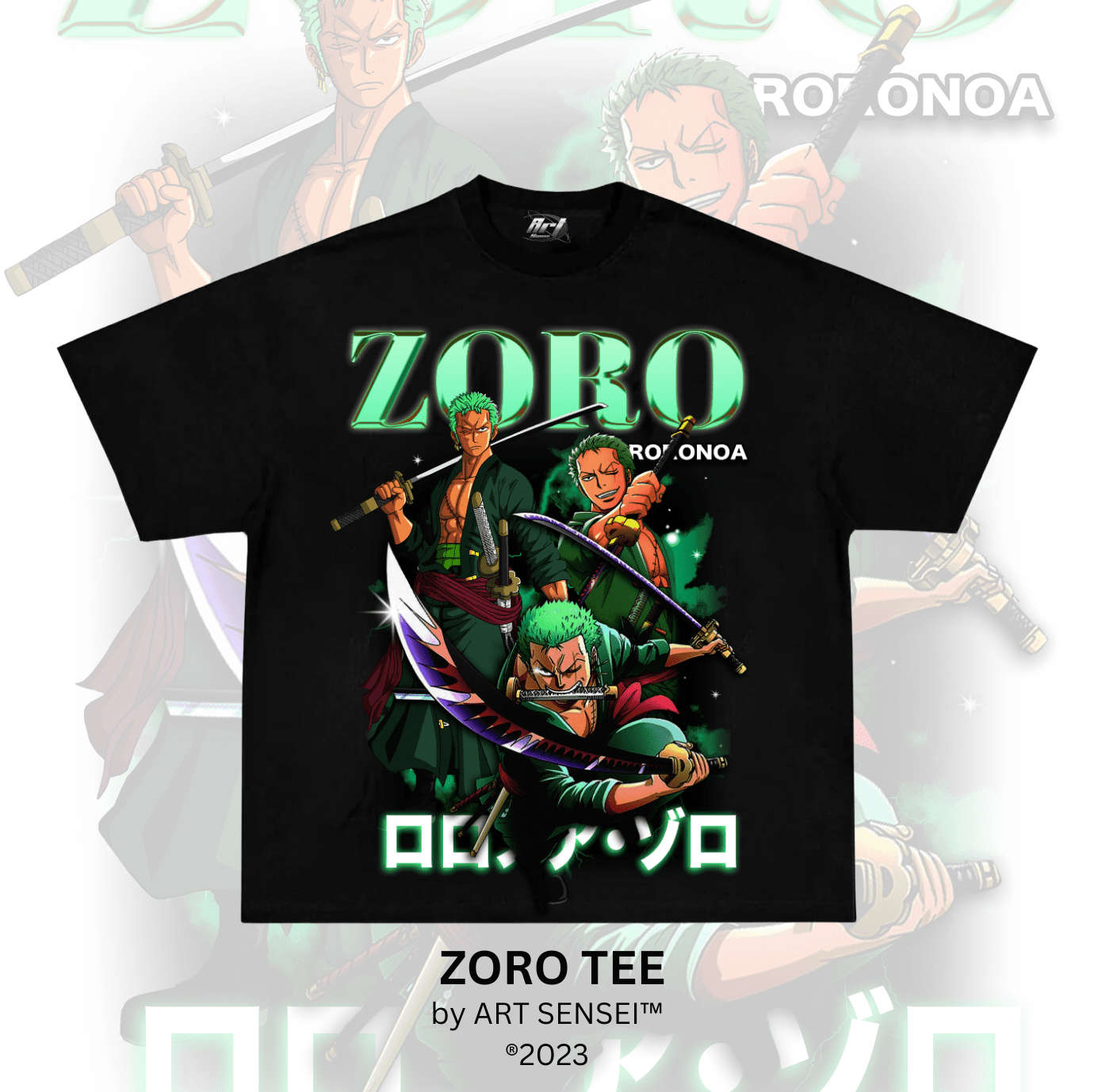 Art Sensei BLACK / S ZORO TEE (B)