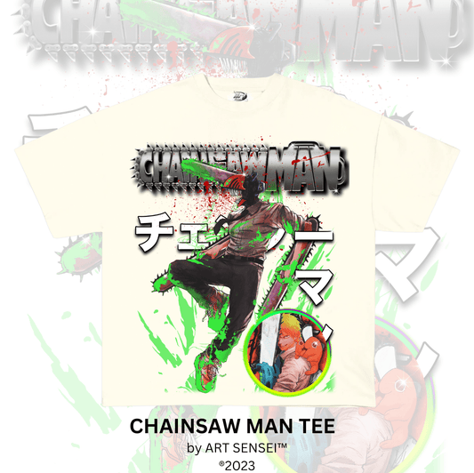 Art Sensei CREAM / S CHAINSAW MAN TEE (C)