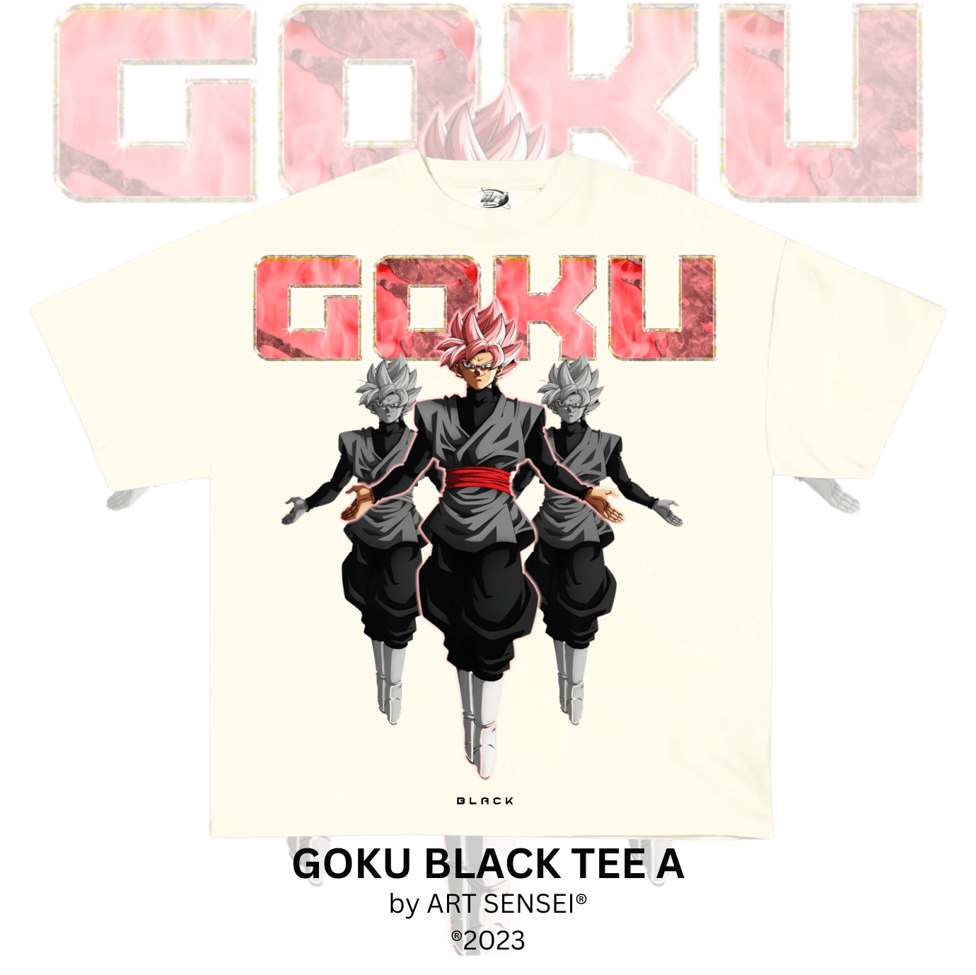 Art Sensei CREAM / S GOKU BLACK TEE A (P)