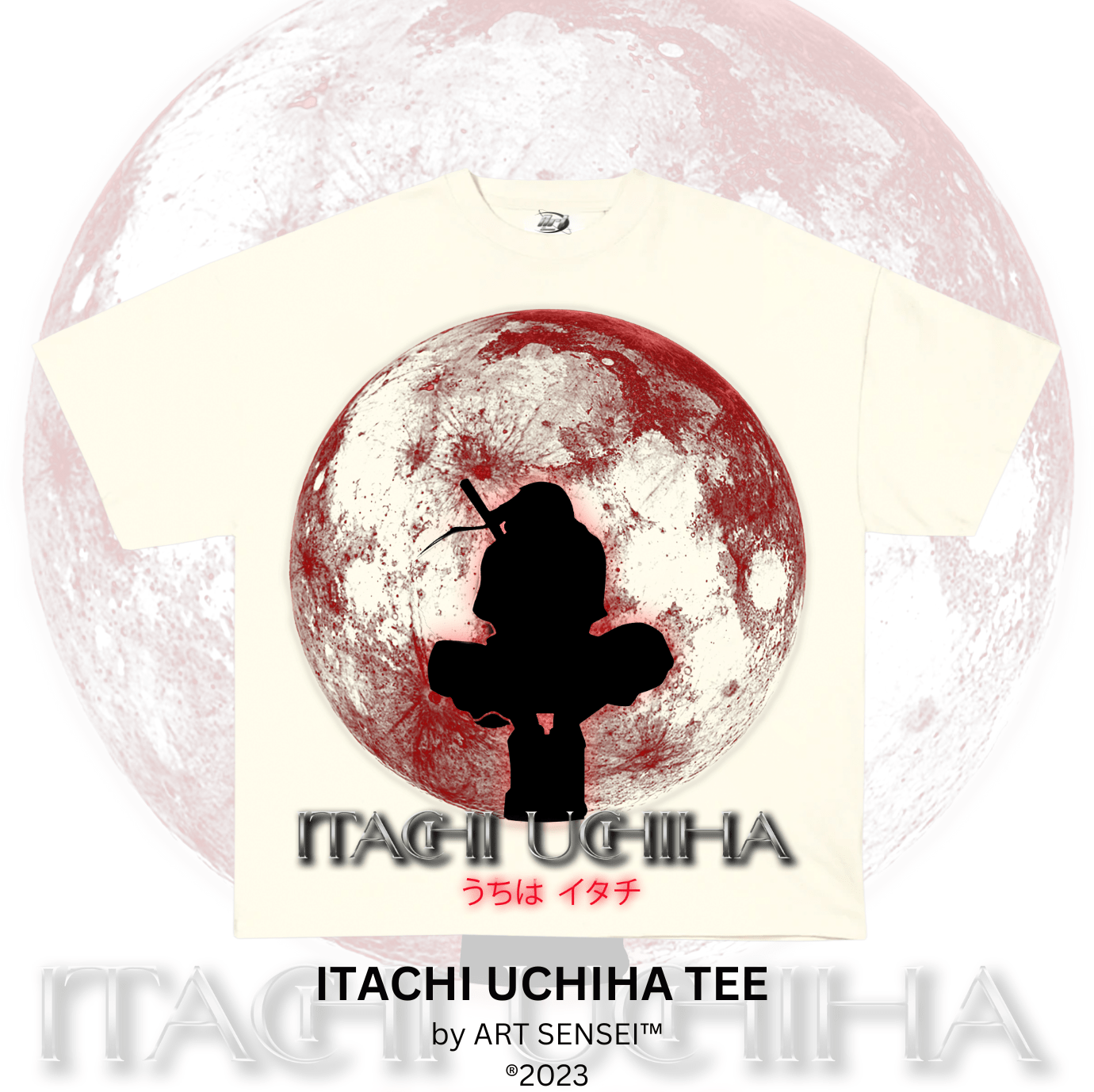 Art Sensei CREAM / S ITACHI UCHIHA TEE (B)