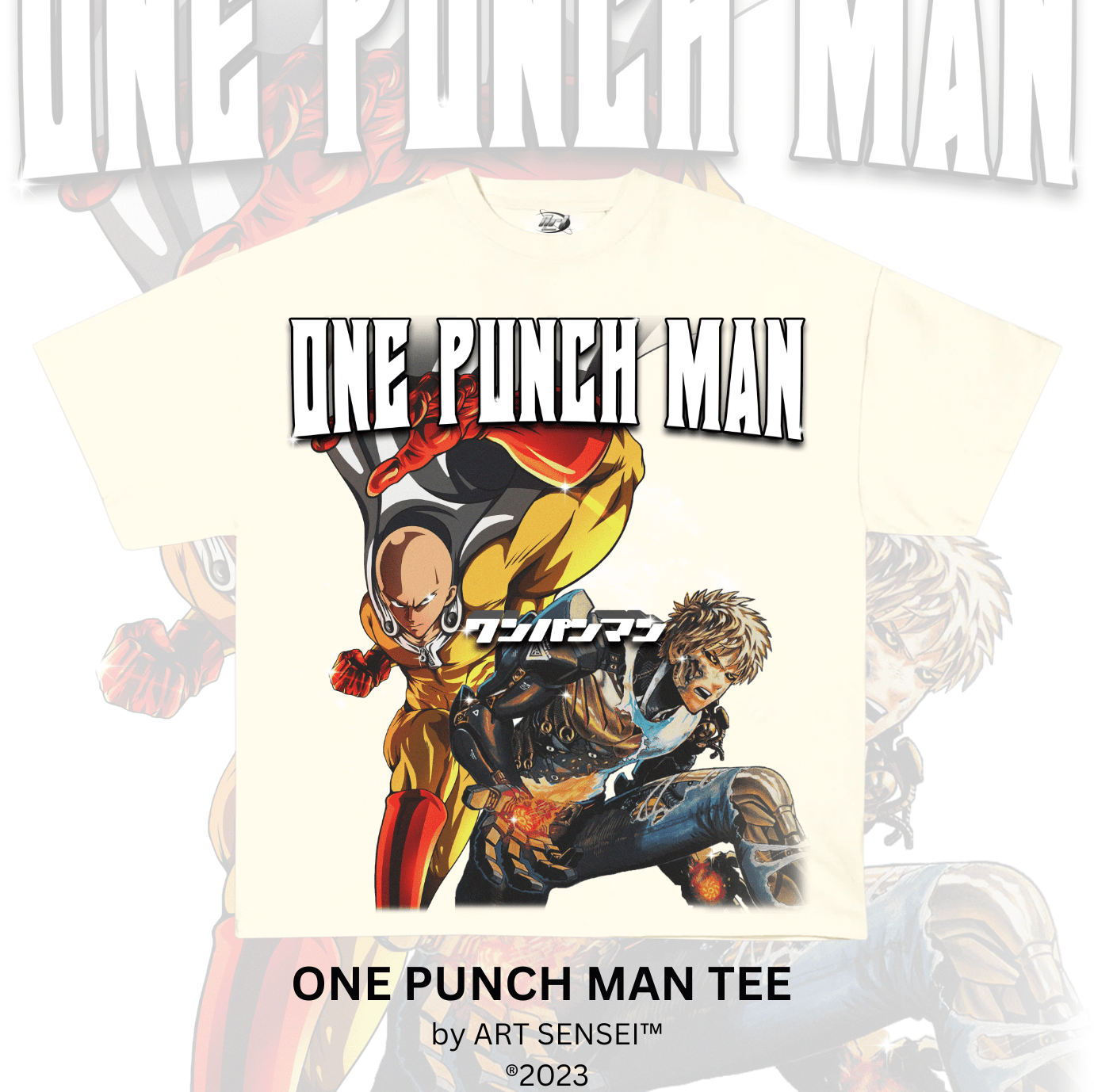 Art Sensei CREAM / S ONE PUNCH MAN TEE (B)