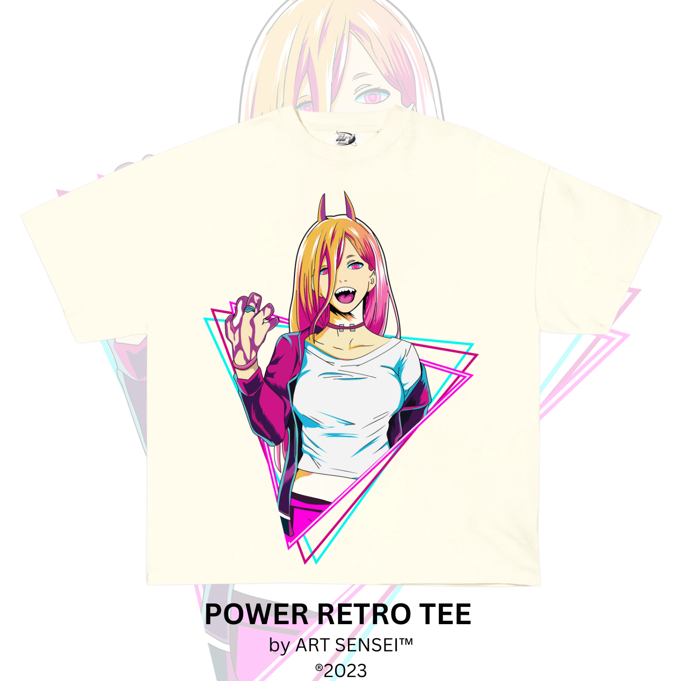 Art Sensei CREAM / S POWER RETRO TEE (B)