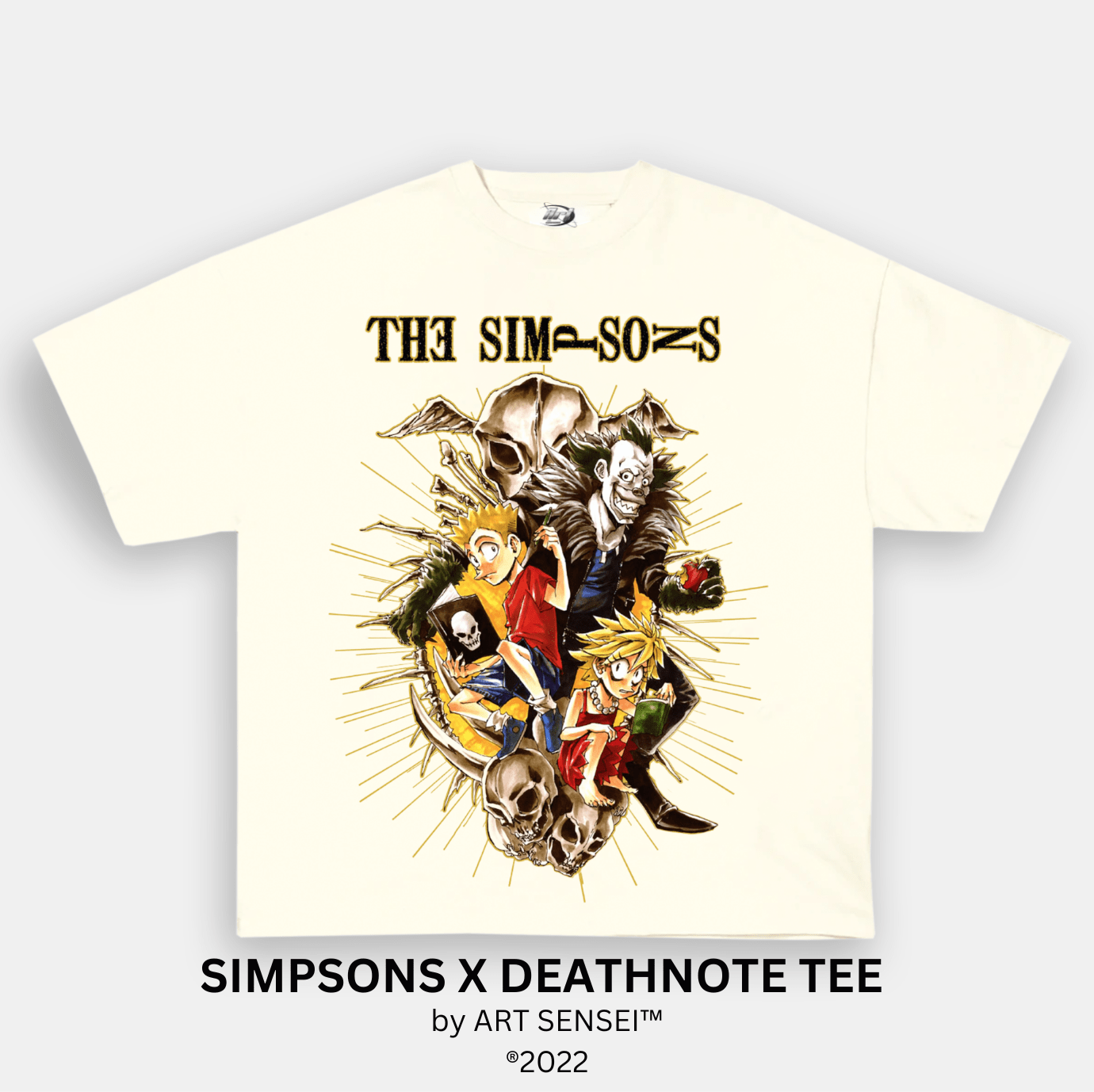 Art Sensei CREAM / S SIMPSONS X DEATHNOTE TEE (B)