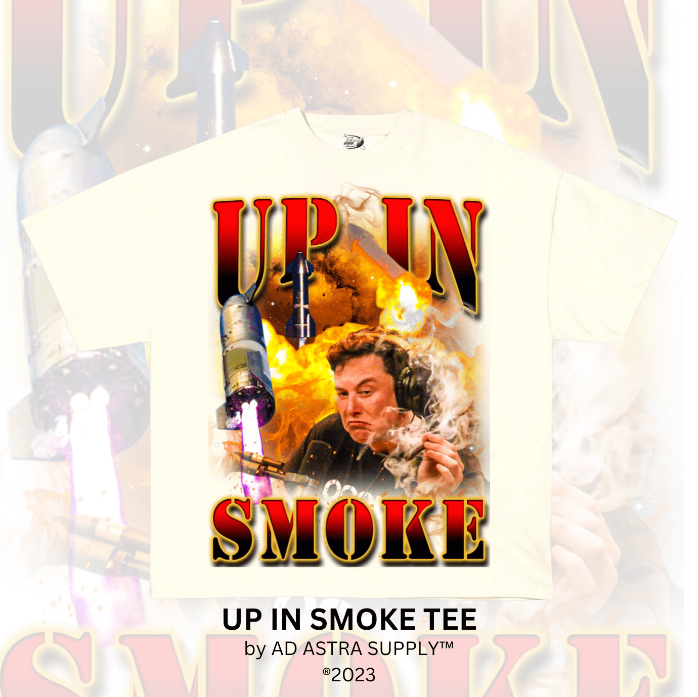 Art Sensei CREAM / S UP IN SMOKE TEE