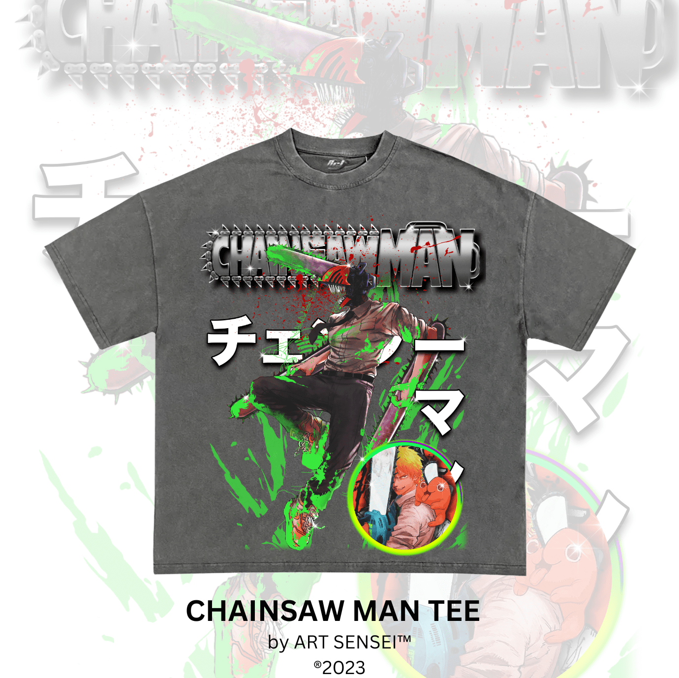 Art Sensei PEPPER / S CHAINSAW MAN TEE (B)