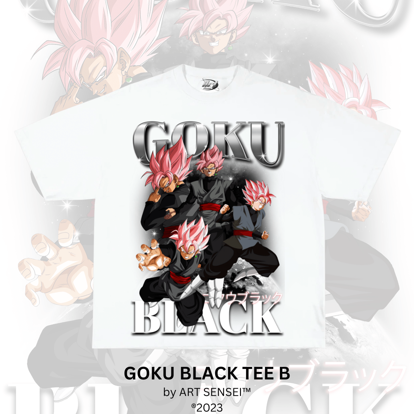 Art Sensei WHITE / S GOKU BLACK TEE B (B)