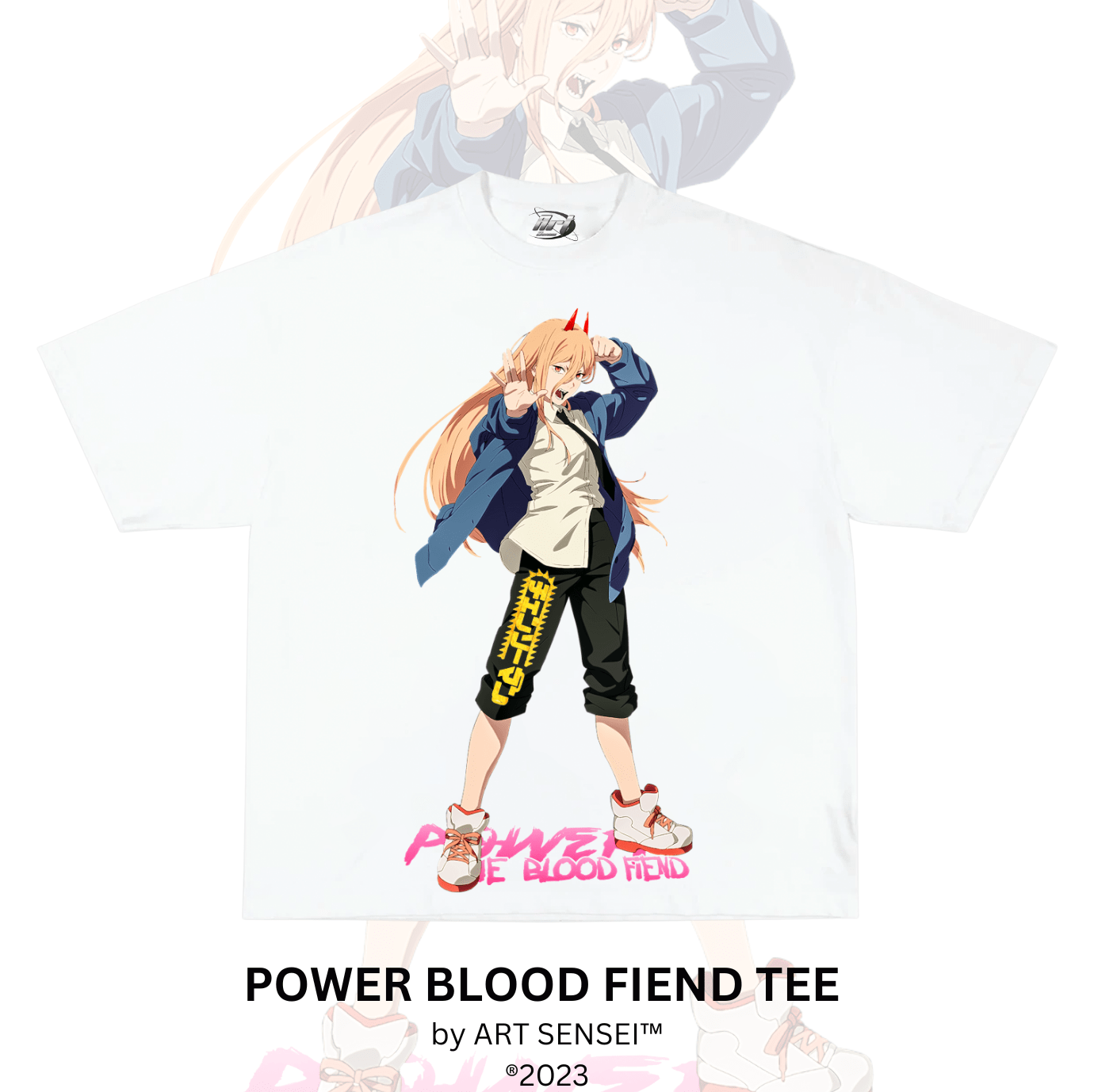 Art Sensei WHITE / S POWER BLOOD FIEND TEE (B)