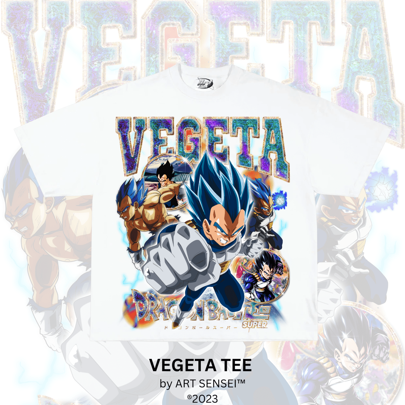 Art Sensei WHITE / S VEGETA TEE (B)